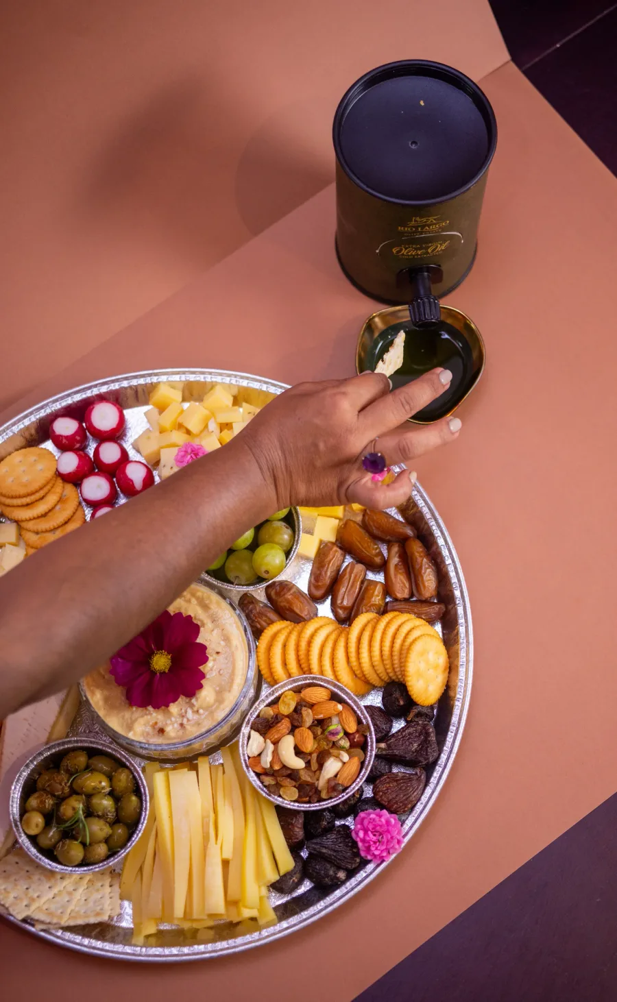 Cheese, Dips & Nibbles Board